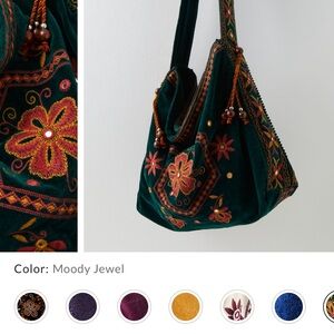 FreePeople's Vic Velvet Slouchy Bag